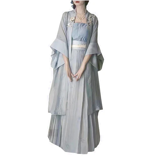 MIDERDO Hanfu Women's Hanfu Chinese Style Dance Performance Costume Halloween Christmas Cosplay Costume Flowing Fairy Dress