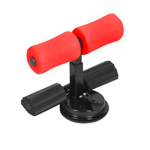 YLCJ Support bar for Sitting - 3 speeds Adjustable in self-Suction Situp Fixed Foot bar Suction Cup Fitness Equipment at Home Muscle Training and Body Stretching (Color: red A)