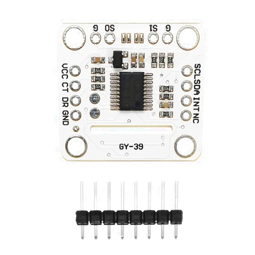 HiLetgo GY-39 Light Intensity Temperature Humidity Atmospheric Pressure Sensor 4 in One Integrated Sensor Module with Chip LTR308ALS+SPL06+SHTC3