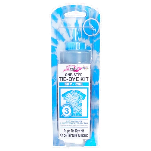 Tulip One-Step Tie-Dye Kit, Vibrant Colors for Fabric 4 fl oz, Sky