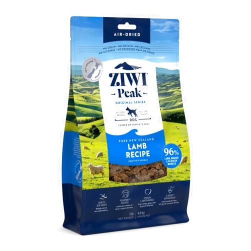 ZIWI Peak Air-Dried Dog Food – All Natural, High Protein, Grain Free and Limited Ingredient with Superfoods (Lamb, 1.0 lb)