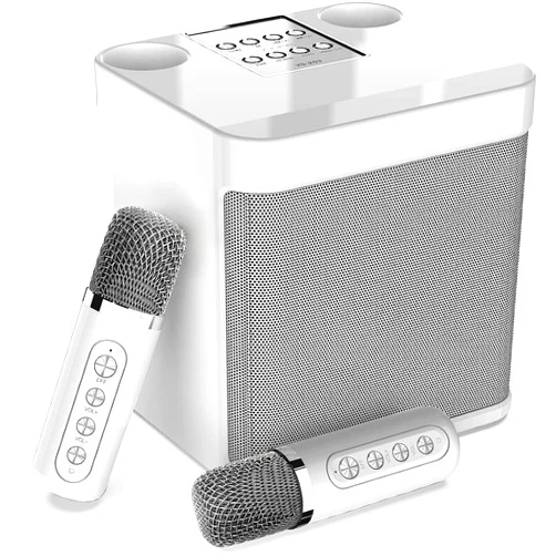 MUMUWIND Karaoke Machine for Adults and Kids, Portable Bluetooth Karaoke Speaker for TV, with 2 Wireless Microphones PA Speaker System for Indoor Outdoor Party, Family Party Singing