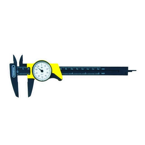 General Tools 145 6-Inch Plastic Dial Caliper, Thousandths Reading