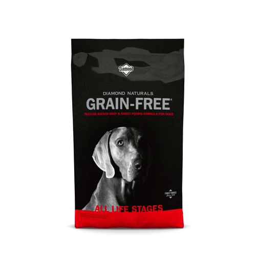 Diamond Naturals Grain Free Real Meat Recipe Premium Dry Dog Food With Real Pasture Raised Beef 5Lb