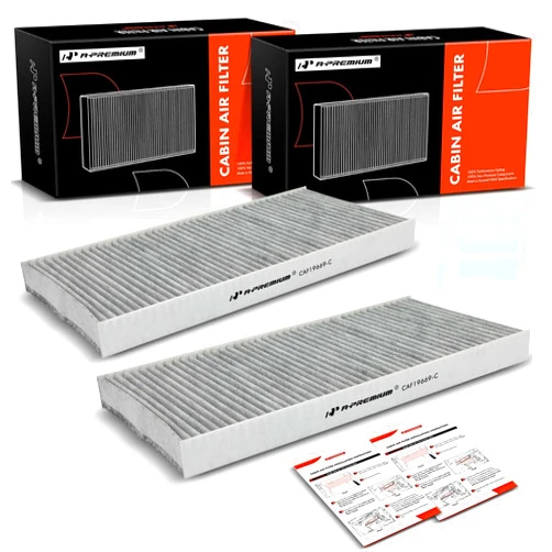 A-Premium 2-PC Cabin Air Filter Compatible with Volkswagen ID.4 2021 2022 2023, BATTERY EV