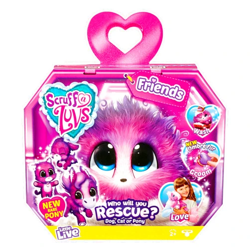 Little Live Pets Little Live Scruff-a-Luvs - Friends - Plush Mystery Rescue Pet