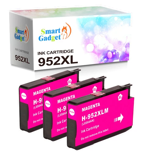 Smart Gadget [2024 Upgraded Version] 952XL Replacement Ink Cartridge [3xMagenta] use with HP OfficeJet Pro 7720/7740/8210/8216/8702/8710/8715/8720/8725/8730/8740 Printers