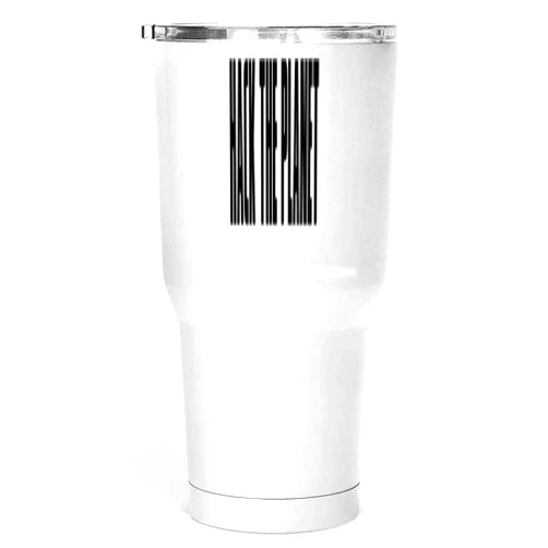 Generic Ideal Birthday Present for a Tech Savvy Cousin - Unique Gift Idea, Hack the Planet on 30 Oz White Stainless Steel Large Tumbler
