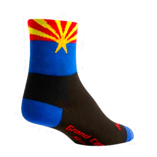 SockGuy, Adults' Classic Socks - Small/Medium, Arizona Flag