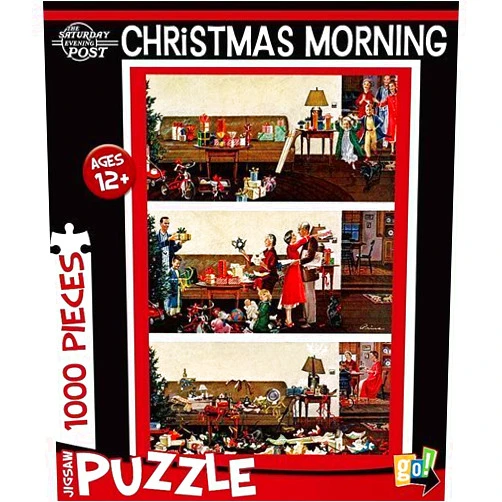Go! Saturday Evening Post Christmas Morning 1,000 Jigsaw