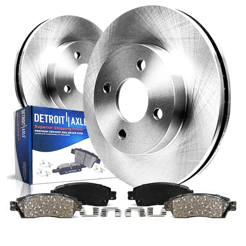 Detroit Axle - Front Brake Kit for 2000-2004 Ford Focus Brake Rotors and Ceramic Brakes Pads 2001 2002 2003 Replacement: 10.16
