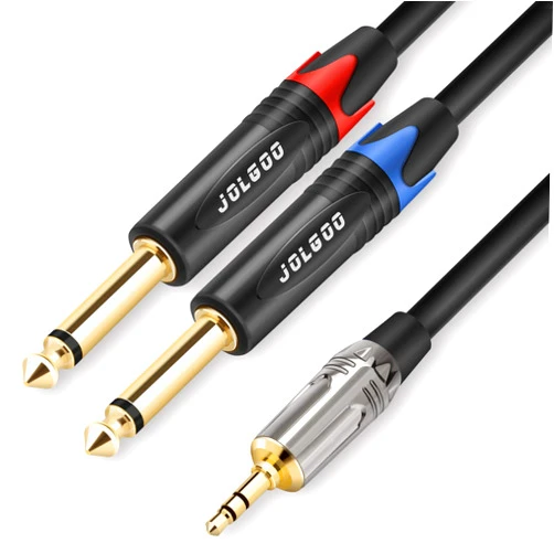 JOLGOO 3.5 mm TRS to Dual 1/4