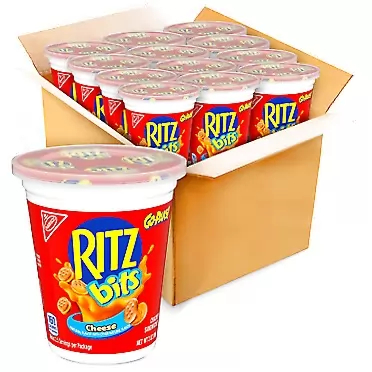 Ritz Bits Go Pack Sandwich Crackers, 3 Ounce Cup (Pack of 12)