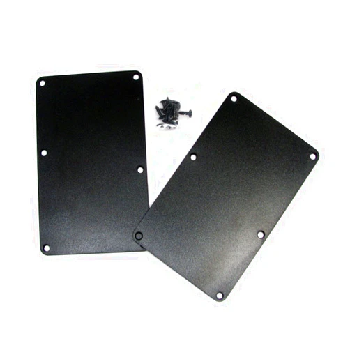 C. B. Gitty 2pc. Black Plastic Electric Guitar Cover Plates with Screws