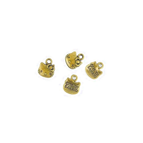 Elecmall Charms 40 PCS Jewelry Making Charms GJ031 Cat Hello Kitty Ancient Bronze Retro Findings Bulk Pendant for Necklace Bracelets