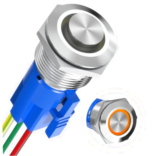 WERKI Momentary Push Button Switch, 22mm(7/8