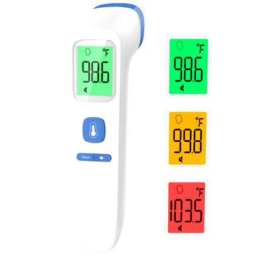 GoodBaby Thermometer for Adults and Kids, Digital Forehead Thermometer with Fever Alarm, Silent Mode & 35-Set Memory, Object 2 in 1 Mode, FSA/HSA Eligible