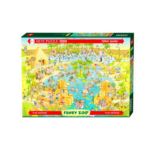 Heye Nile Habitat 1000 Piece Marino Degano Funky Zoo Jigsaw Puzzle