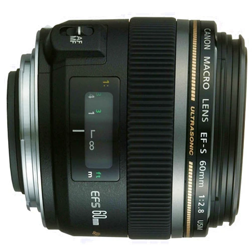 Canon EF-S 60mm f/2.8 Macro USM Fixed Lens for Canon SLR Cameras (Renewed)