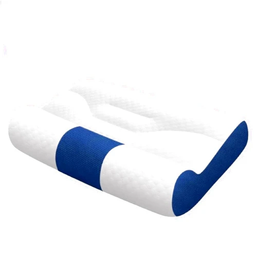 Kuqcco Sleep Enhancing Cervical Support Comfort Goose Down Pillow (Blue)