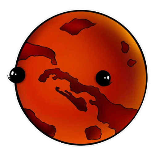 STG Trading Mars Vinyl Bumper Sticker Decal Waterproof 5