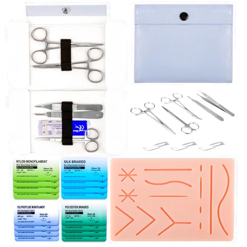 Ultrassist Suture Practice Kit Includes Suture Tools Kit and Suture Pad