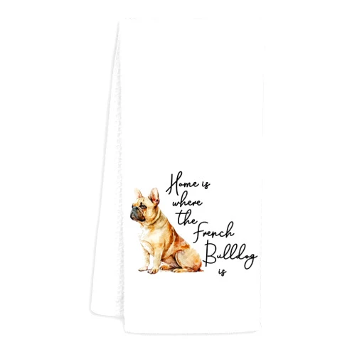 Jvpke French Bulldog Gifts,French Bulldog Kitchen Towels,French Bulldog Decor,Gifts for French Bulldog Lovers,French Bulldog Dish Towels,Cute Bathroom Decor,French Bulldog Hand Towels 16×24 Inch