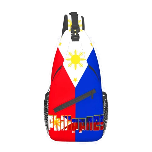 TKDYVAI Philippines Flag Crossbody Bag Philippines Shoulder Bag Backpack Filipinos Sling Bag Chest Casual Daypack for Outdoor