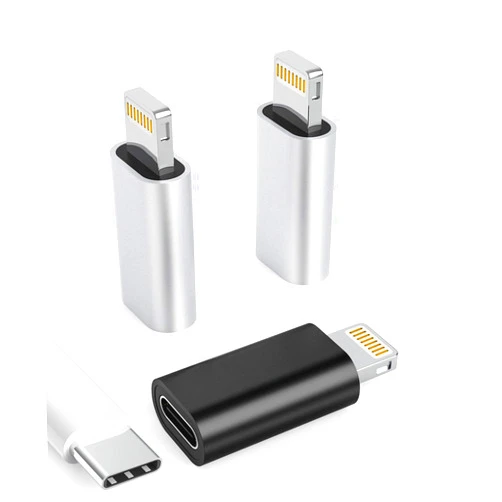 zoyuzan 3Pack USB C Female to Lightning Male Adapter for iPhone 12/11/8 X XR/XS/SE/7Plus/Pro Max Ipad Air Mini Type Compatible with Charging Support Data Transmission Connect