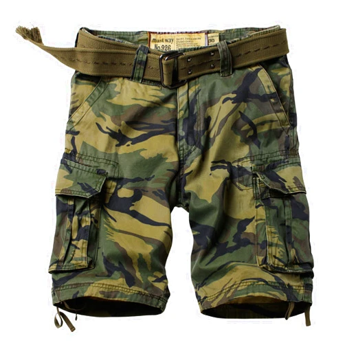 GSGGIG Mens Cargo Shorts Relaxed Fit Classic Outdoor Camo Cotton Work Casual Shorts with Pockets No Belt