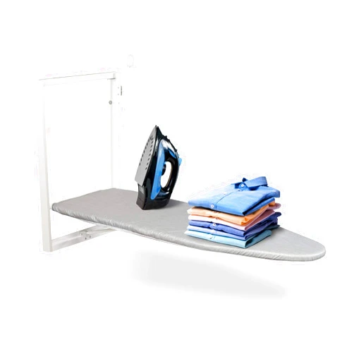 Ivation Wall-Mounted Ironing Board | Foldable 36.2” x 12.2” Ironing Station for Home, Apartment & Small Spaces | Sturdy Folding Board, Easy-Release Lever, Removable Cotton Cover & Mounting Hardware