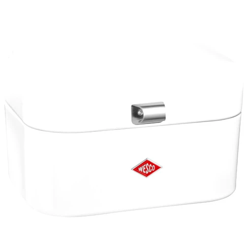 Wesco Single Grandy – German Designed - Steel bread box for kitchen / storage container, White