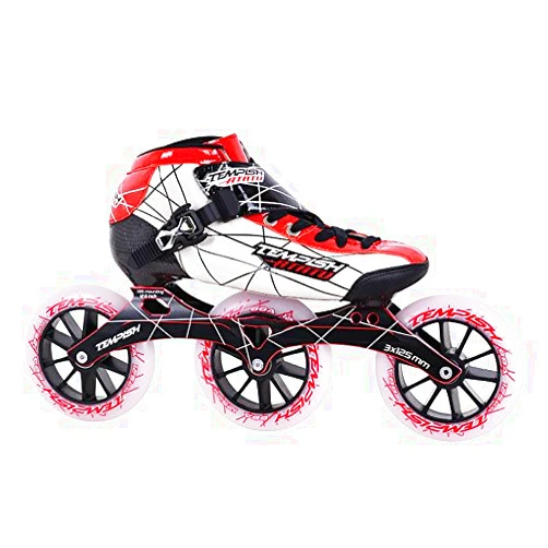 TEMPISH Professional Speed Racing Inline Roller Skates in Orange & Red Color; Size 38-49 EU; Tempish