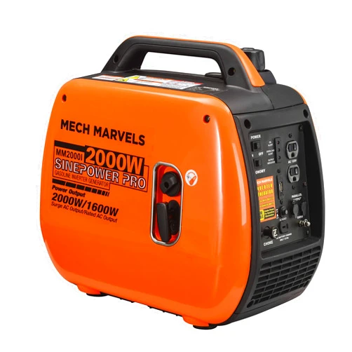 Mech Marvels MM2000I Portable Generator, Orange