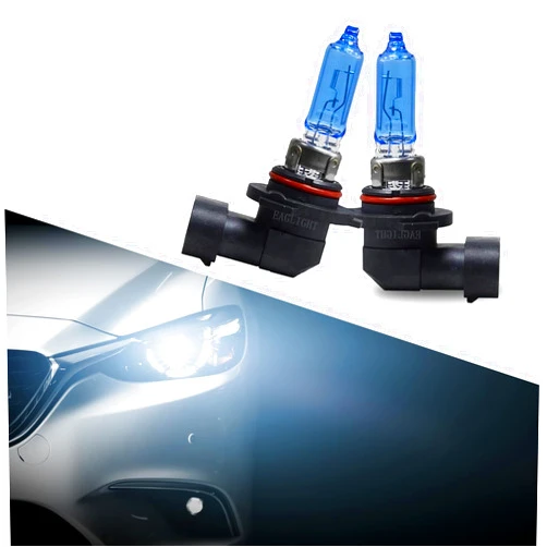 Jewkot Pack-2 Car Halogen Lights, Super Bright Light Bulbs, Front Fog Lights, High/Low Beam Lights, Bulb Replacements, Auto Lighting Tool, Universal for Most Vehicles (White #9005)