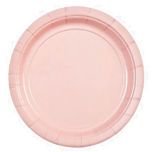 Party Dimensions 24 Count Paper Plate, 7-Inch, Pink