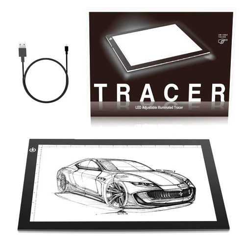 ME456 A4 LED Light Box 9x12 Inch Light Pad Only 5mm Ultra-Thin USB Power Light Table for Tracing