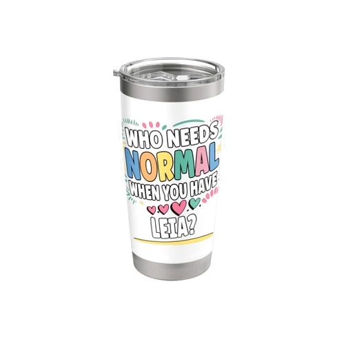 Sarcastic Gift For Women Gift For LEIA LEIA Personalized Name Funny Cute Custom LEIA Name Stainless Steel Insulated Tumbler