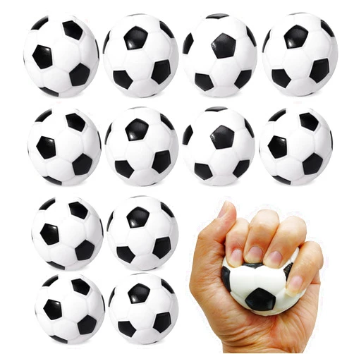 Urspasol 12-Pack Soccer Stress Balls 2.5 Inch Small Soft Foam Squeeze Soccer Mini Sport Balls for Kids Party Decorations, Favors & Anxiety Relief , Hand Exercise, Team Building Gifts School Rewards