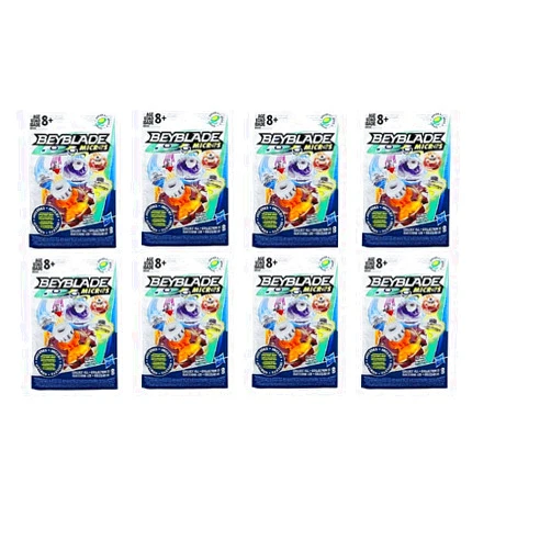 BeyBlade Micro Party Favor/Party Treat Beyblade Burst Series 3 Mystery Pack (Bundle of 8)