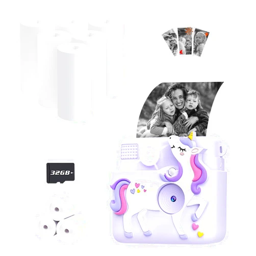 Ziegoal Kids Camera Instant Print and Print Paper Rolls Set
