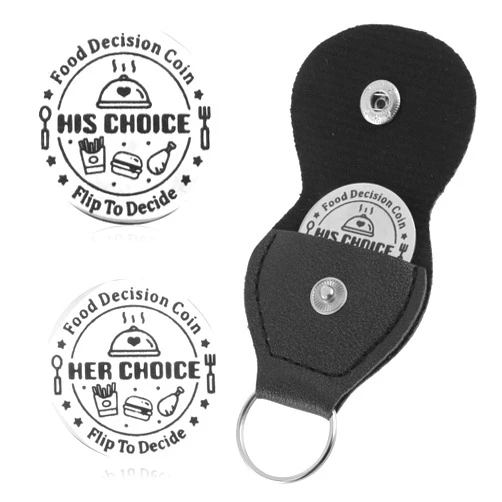 Ymapinc Funny Tokens Couple Gifts Food Decider, Ymapinc Date Night Ideas for Him, Wedding Gifts for Newlyweds Couple, Double Sided Food Decision Coin Gift for Valentine's Day Birthday
