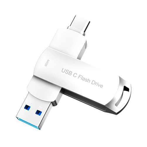 BEIMI USB C Flash Drive for Photo Stick Phone Thumb Drive Memory Stick BEIMI External Storage Compatible Phone Pad Pro Android USB C and Computer DTY (Silver, 64G)