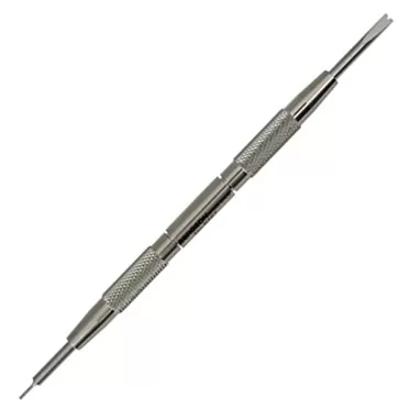 Bergeon 6767-S Watch Band Spring bar Tool for Watch Straps Set with Buzzufy Cleaning Cloth