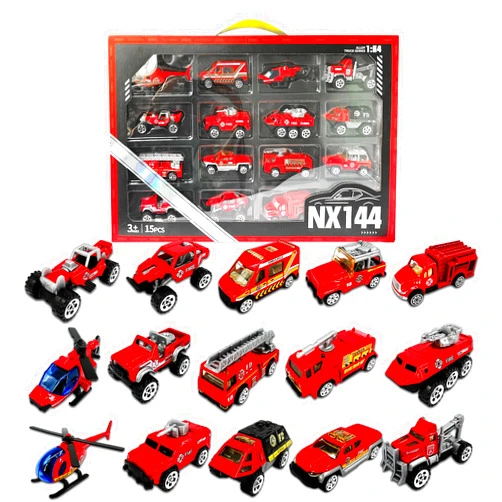 OTONOPI Fire Truck Toys Mini Fire Engine Toy Trucks Die Cast Emergency Fire Vehicles Including Ladder Fire Truck Fire Ambulance for Kids Toddlers Boys and Girls Age 3-12+ Gifts (15 Pack)