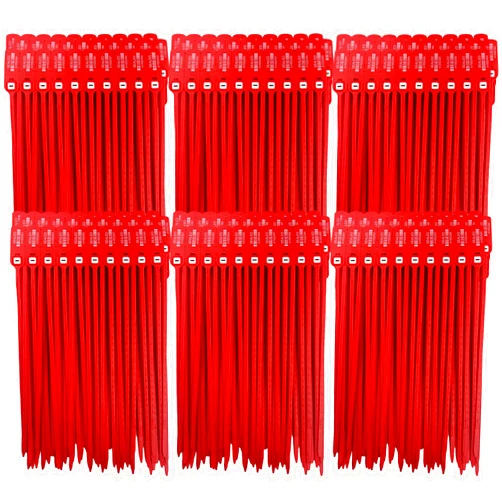 AVG Packaging Supplies Red Plastic Security Seals (16