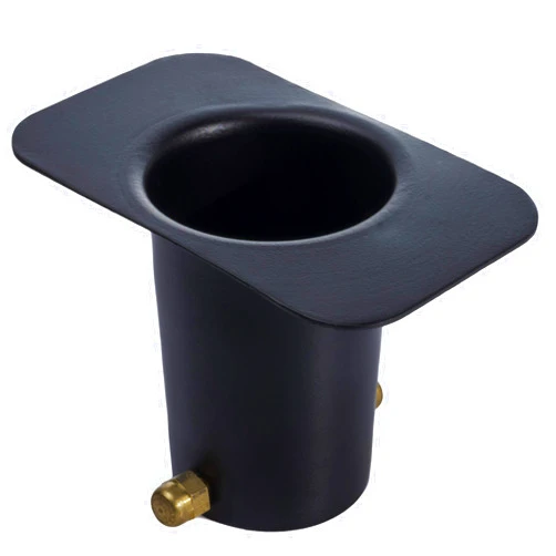 Monarch Rain Chains 20042 Black Aluminum Powder Coated Gutter Adapter Rain Chain Installation, Standard