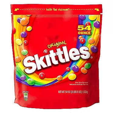 SKITTLES Original Fruity Candy 54-Ounce Party Size Bag
