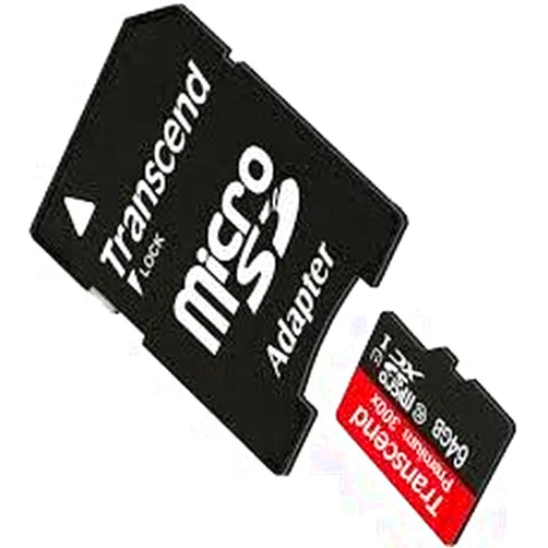 Transcend Samsung Galaxy GC110 Digital Camera Memory Card 64GB microSDHC Memory Card with SD Adapter