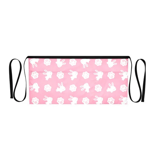 Selerdon Cute Rabbit Bunny Paws Server Apron Half Waist Aprons Chef Apron for Women Men Home Cooking